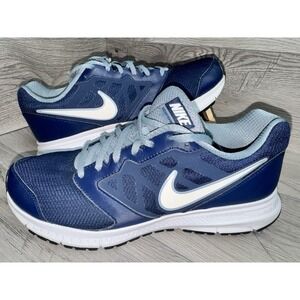 Nike Shoes Mens Downshifter 6 Athletic Low Sneakers 684652-400 Blue Mesh Size 10